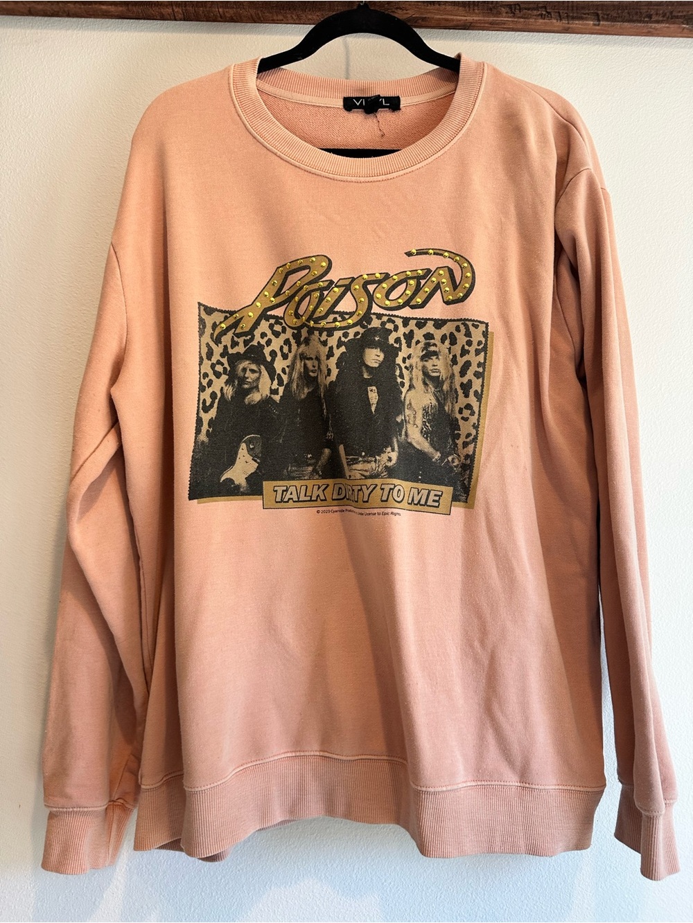 Graphic Crewneck Sweater - Poison 'Talk Dirty To Me'